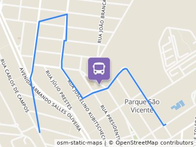 Mapa da parada