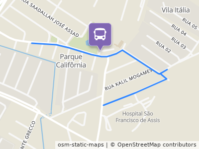 Mapa da parada