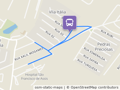 Mapa da parada
