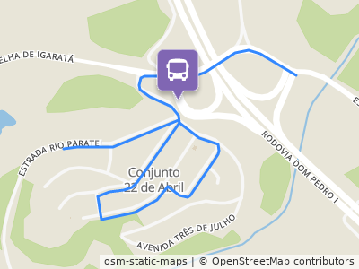 Mapa da parada