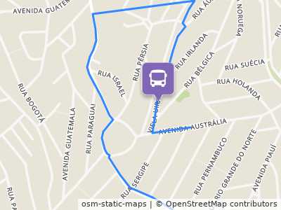 Mapa da parada