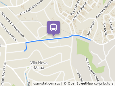 Mapa da parada