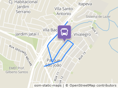 Mapa da parada