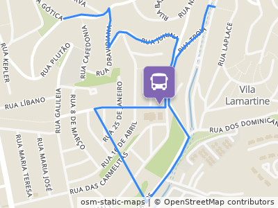 Mapa da parada