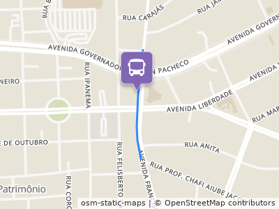 Mapa da parada