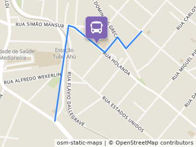 Mapa da parada