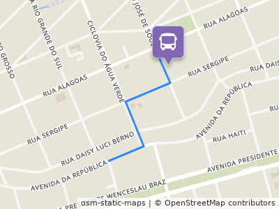 Mapa da parada