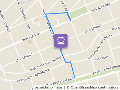 Mapa da parada