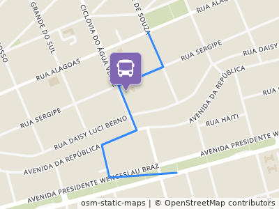 Mapa da parada