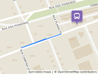 Mapa da parada