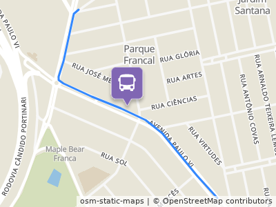 Mapa da parada