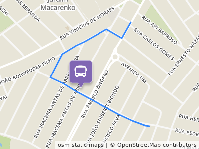 Mapa da parada