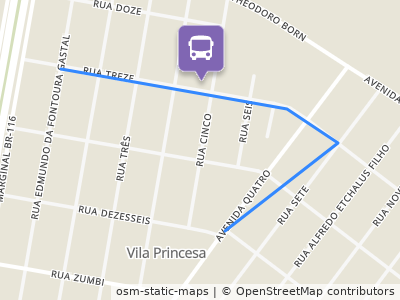 Mapa da parada