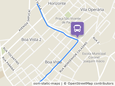 Mapa da parada
