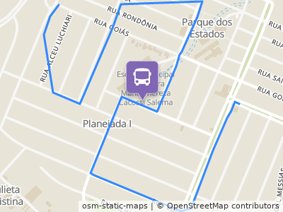 Mapa da parada