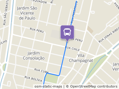 Mapa da parada