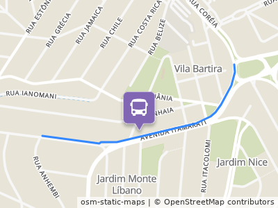 Mapa da parada