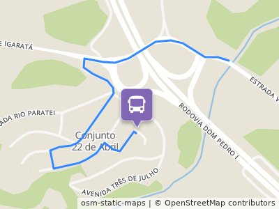 Mapa da parada