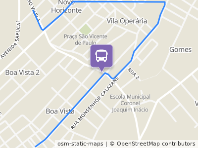 Mapa da parada
