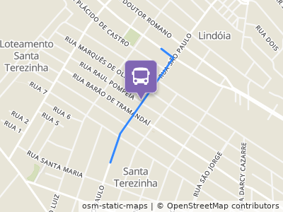 Mapa da parada