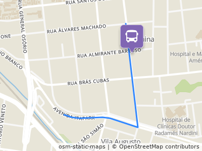 Mapa da parada