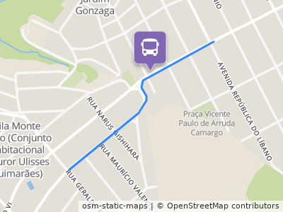 Mapa da parada