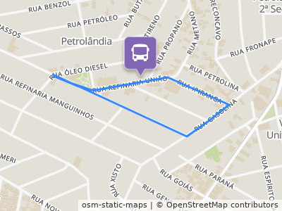 Mapa da parada