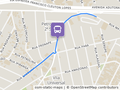 Mapa da parada