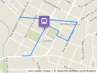 Mapa da parada