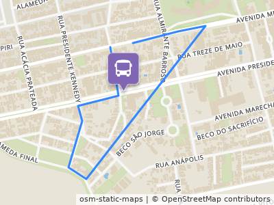Mapa da parada