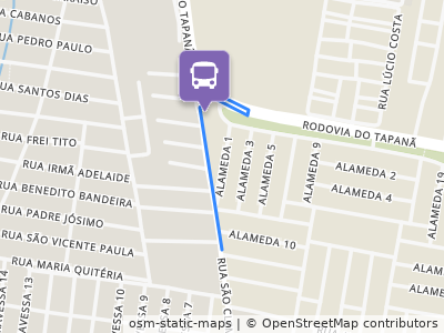 Mapa da parada