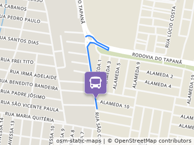 Mapa da parada