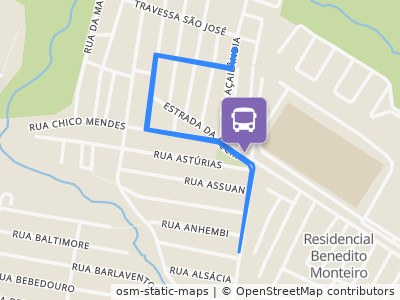 Mapa da parada