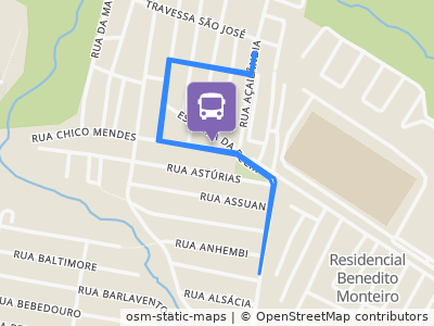 Mapa da parada