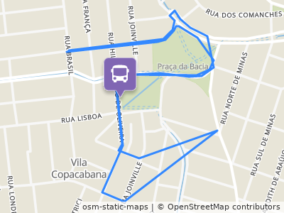 Mapa da parada
