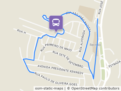 Mapa da parada