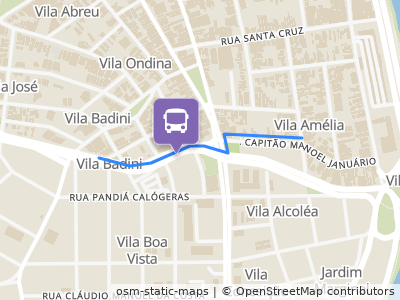 Mapa da parada