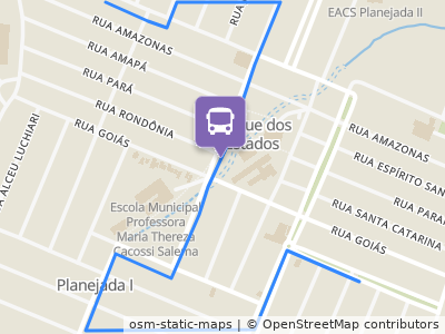 Mapa da parada