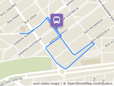 Mapa da parada