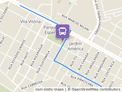 Mapa da parada
