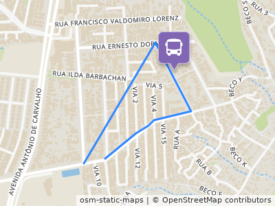 Mapa da parada