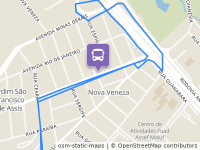 Mapa da parada
