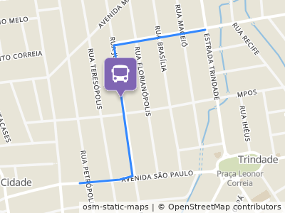 Mapa da parada