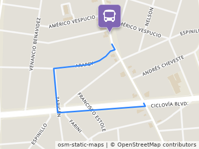 Mapa da parada
