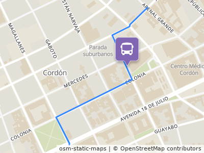 Mapa da parada