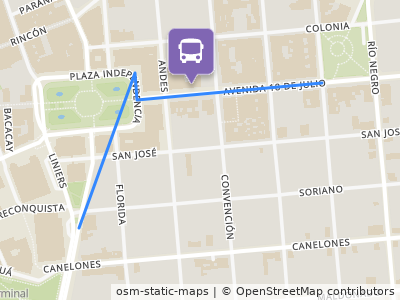 Mapa da parada
