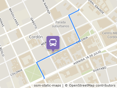 Mapa da parada