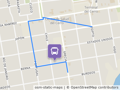 Mapa da parada