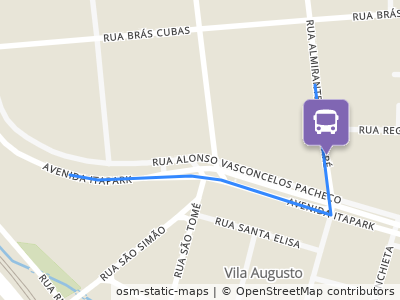 Mapa da parada