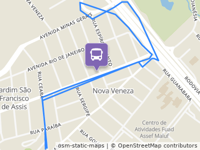 Mapa da parada